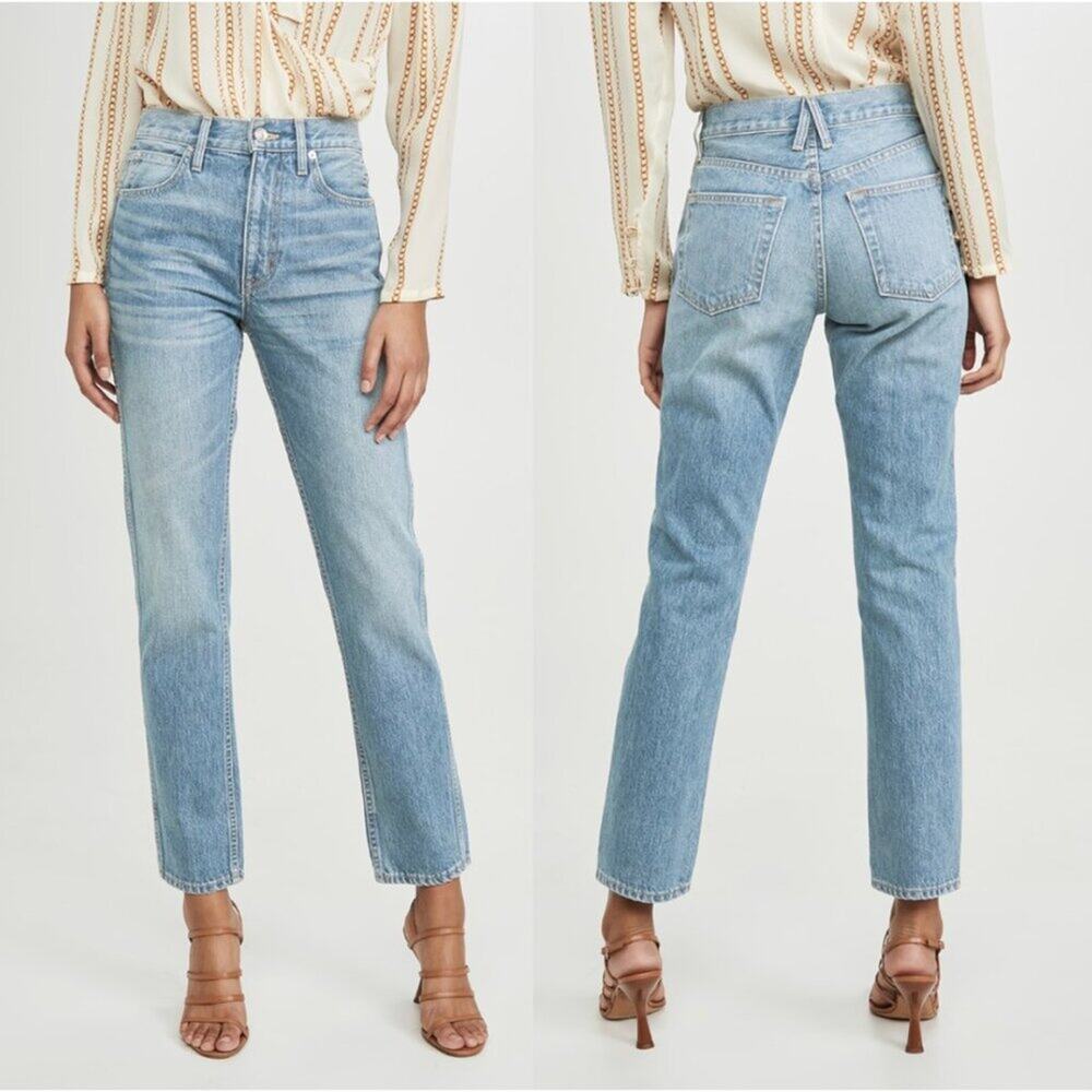 SLVRLAKE Women's Straight Leg Jeans - Light Blue Denim